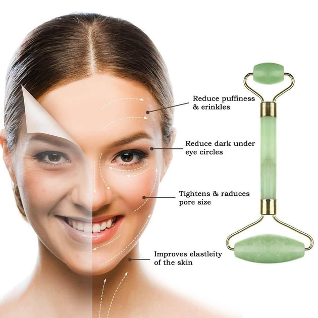 Roller Facial Rodillo De Jade Para Rostro Beneficios Rodillo De