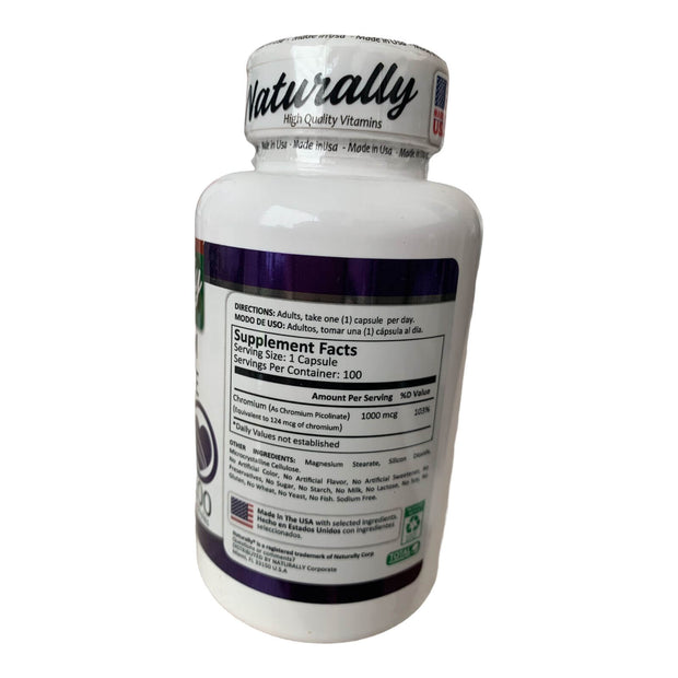 CHROMIUM PICOLINATE  100 CAPSULAS