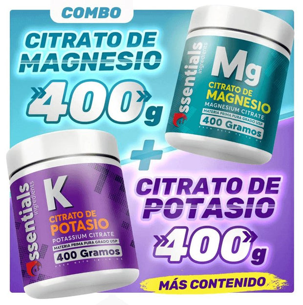 Combo potasio y magnesio 400 gramos - Bioinfinitysas