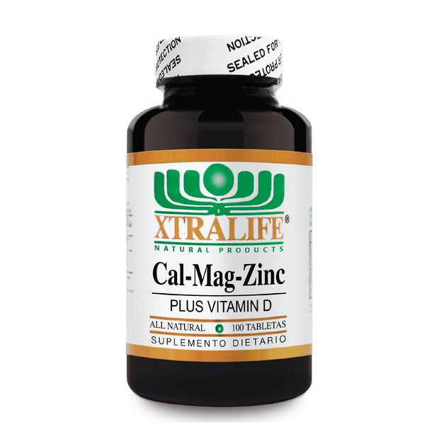 Cal - Mag - Zinc+ Vitamina D 400 MG 100 Tabletas Xtralife - Bioinfinitysas