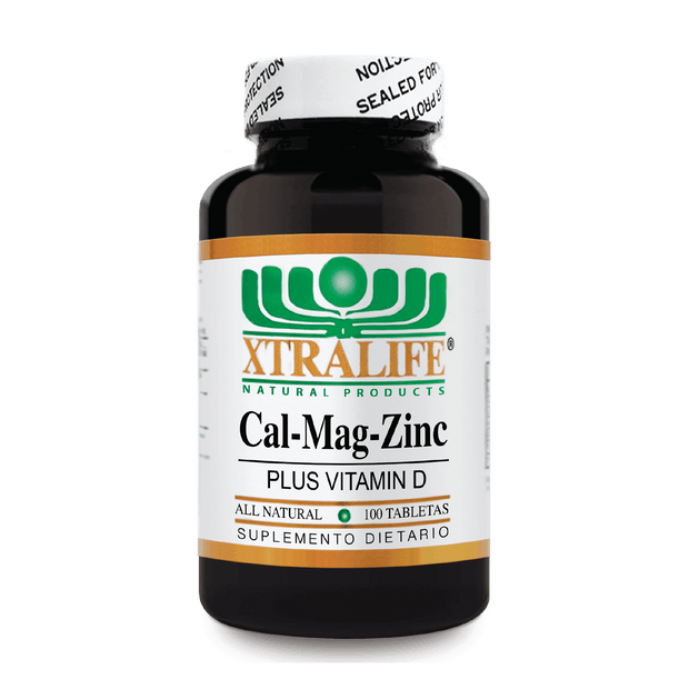 Cal - Mag - Zinc+ Vitamina D 400 MG 100 Tabletas Xtralife - Bioinfinitysas