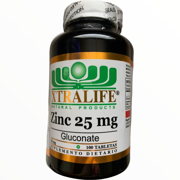 Zinc Gluconate 25 Mg Xtralife - Bioinfinitysas